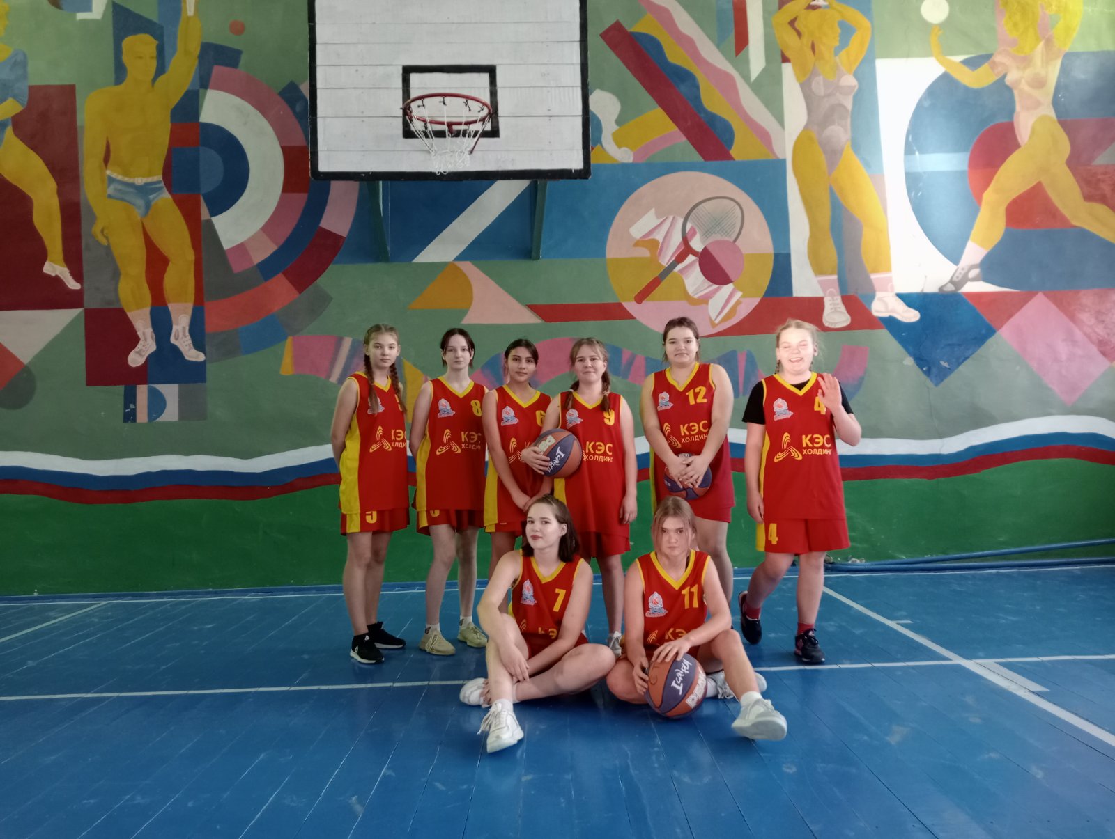 Районные соревнования по баскетболу в зачёт Спартакиады школьников среди девушек.