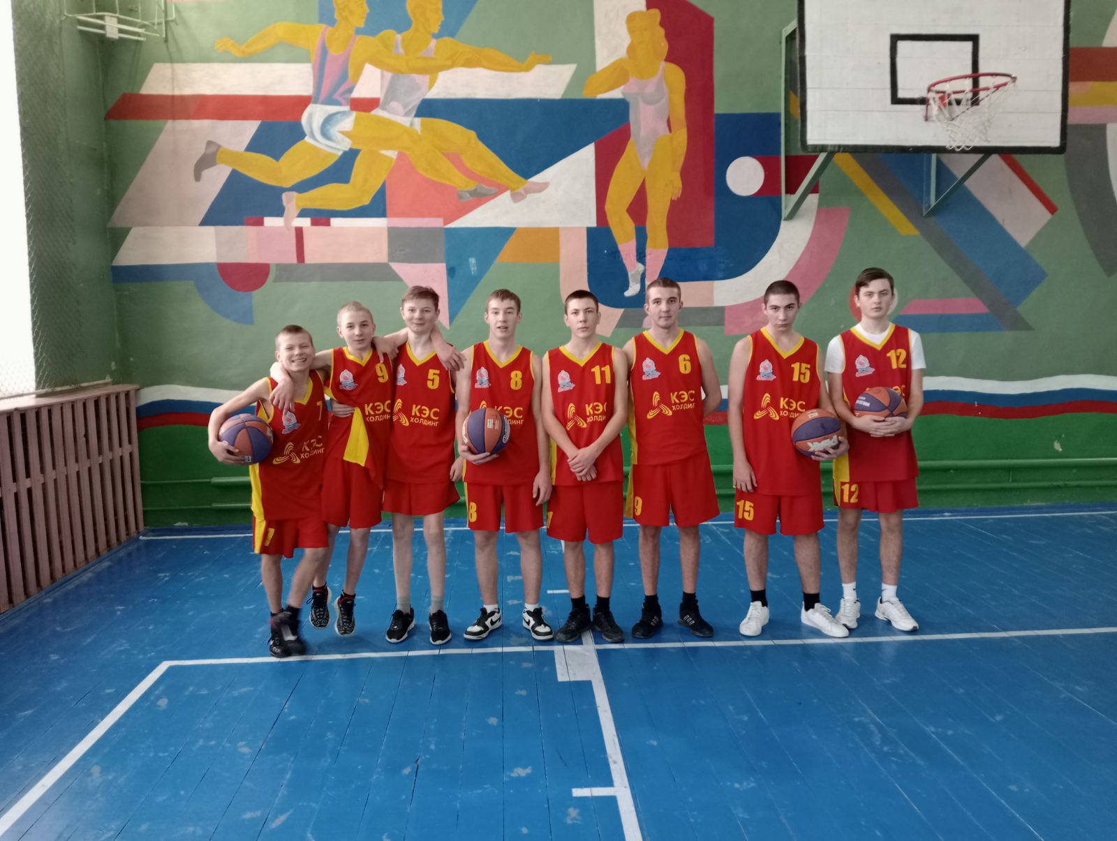 Районные соревнования по баскетболу в зачёт Спартакиады школьников среди юношей.